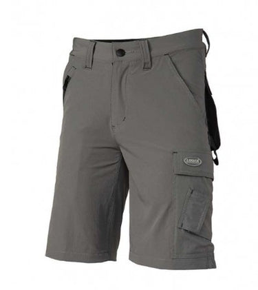 Bermuda LOGICA ANTIGUA/2 multitasche elasticizzato con tascone porta cellulare e porta metro, tripla cucitura nei punti di maggior sforzo,
colore grigio